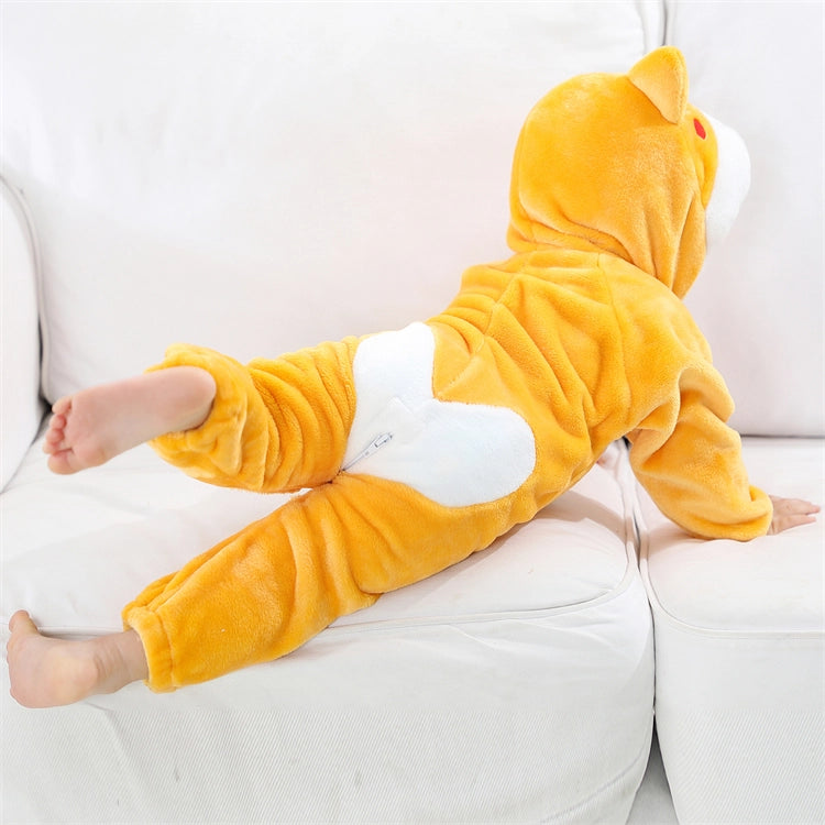 Gul Hund Kostume til Børn – Blødt og Venligt Dyrekostume