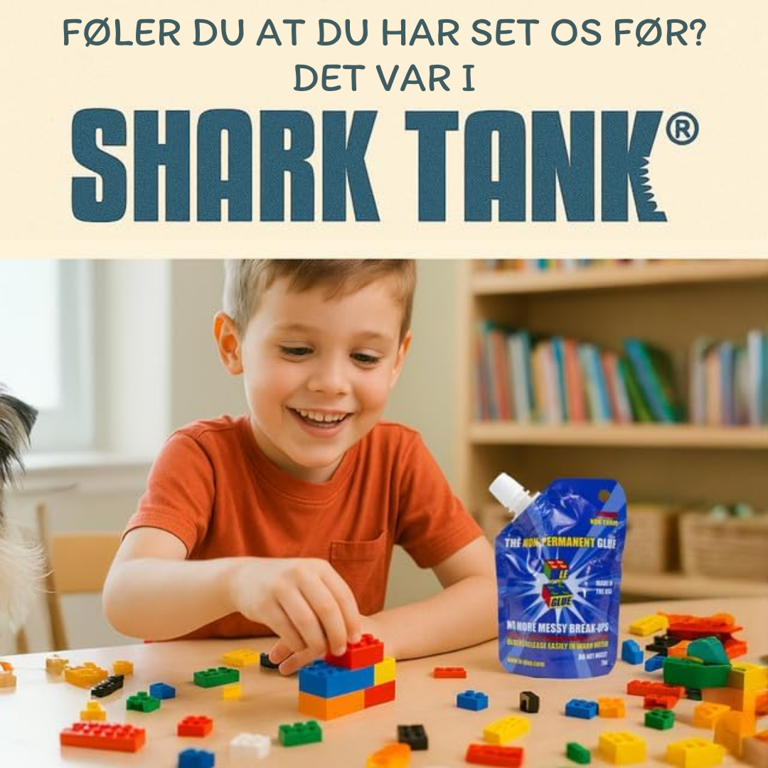 Le Glue - Lego Lim - Midlertidig Lim til Lego, som kan opløses i vand - Non-Permanent Glue - Giftfri & Sikker for Børn