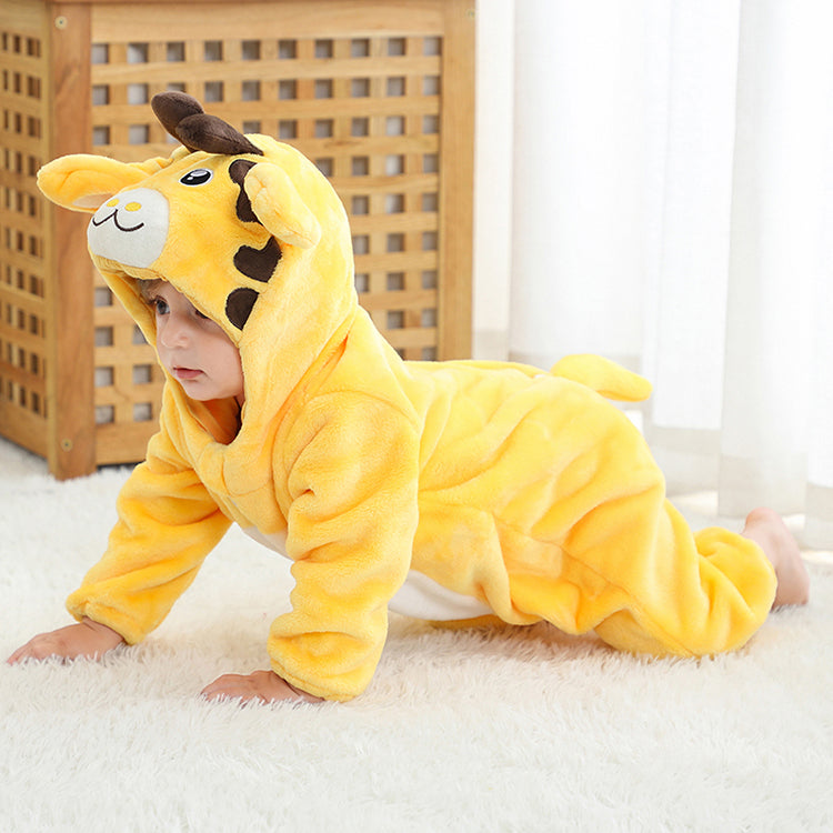 Gul Giraf Kostume til Børn – Høj og Sjov Udklædning