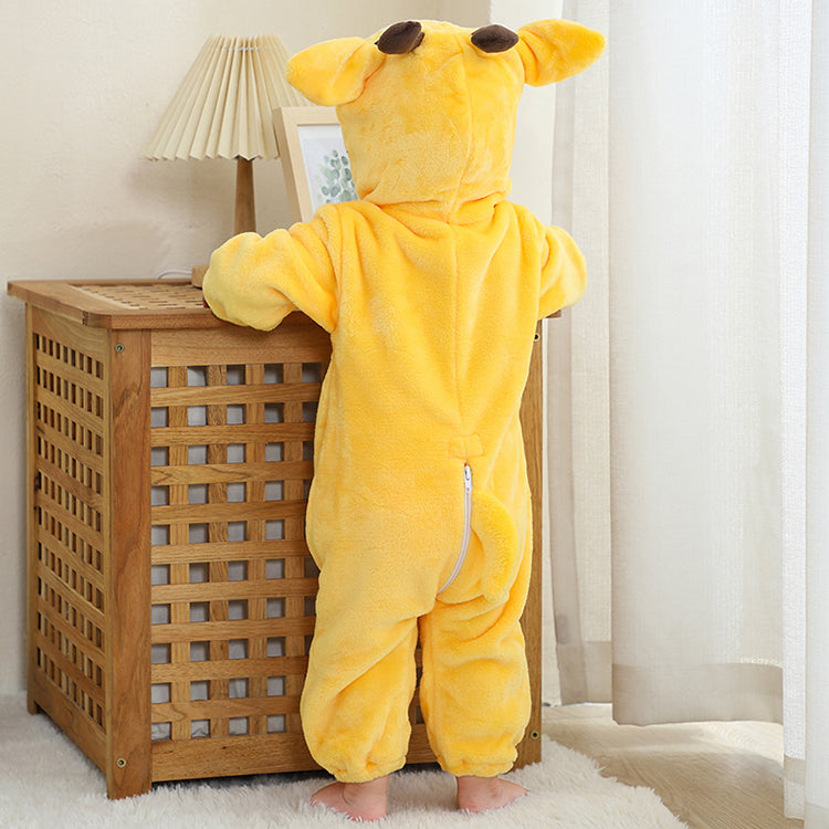 Gul Giraf Kostume til Børn – Høj og Sjov Udklædning