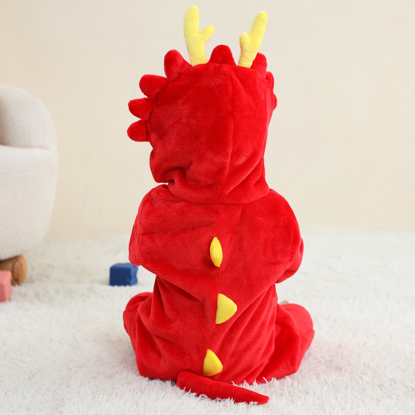Rød Dinosaur Kostume til Børn – Sejt og Vildt Dinosaurkostume