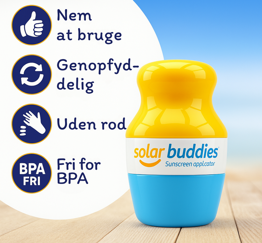 Alle fordele ved Solar Buddies solcreme applikator fra Nuttet Baby