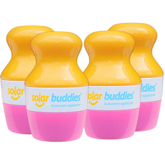 4x Solar Buddies solcreme applikator sæt – alle farver samlet