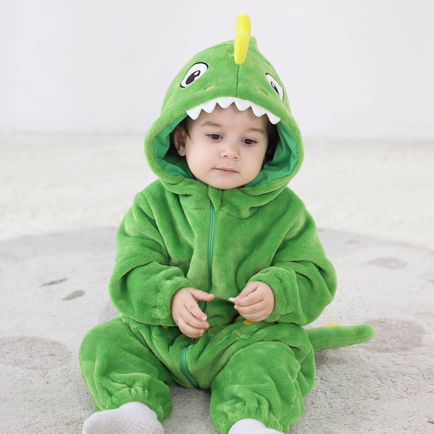 Grøn Haj Kostume til Børn 0-6 år