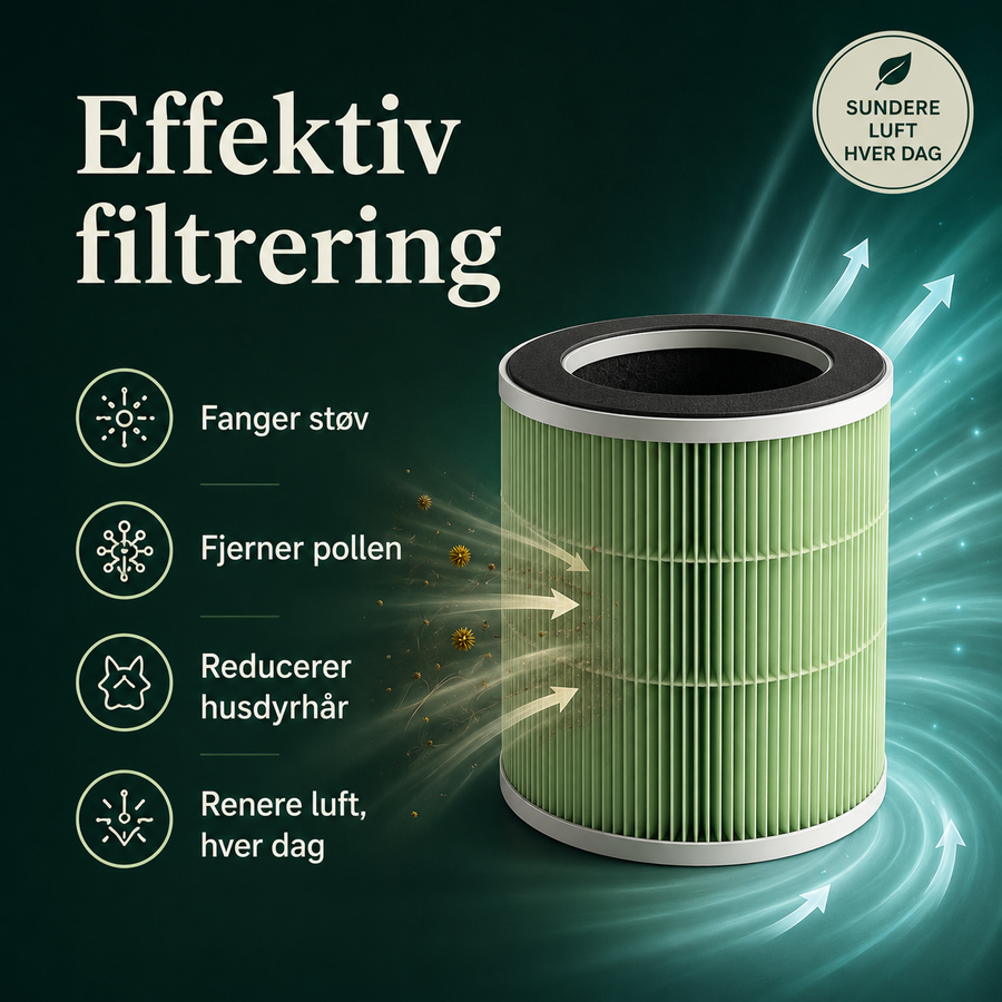 HEPA13 Filter til LullaAir Pro – effektiv filtrering af støv, pollen og husdyrhår