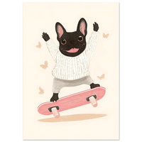 Skateboard hunden Plakat