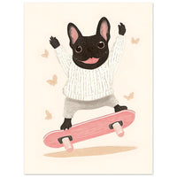 Skateboard hunden Plakat