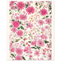 De mange lyserøde blomster Plakat
