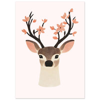 Lyserød Hjort Plakat