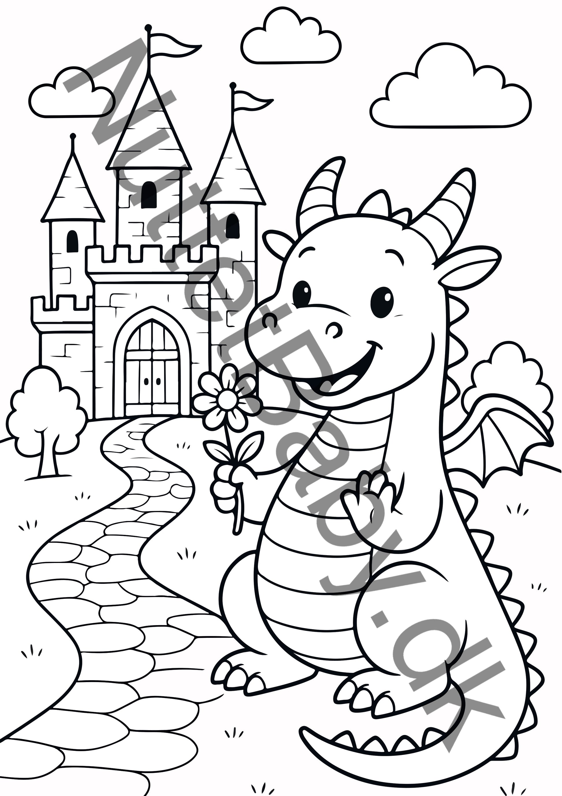 Drage ved slot farvelægning