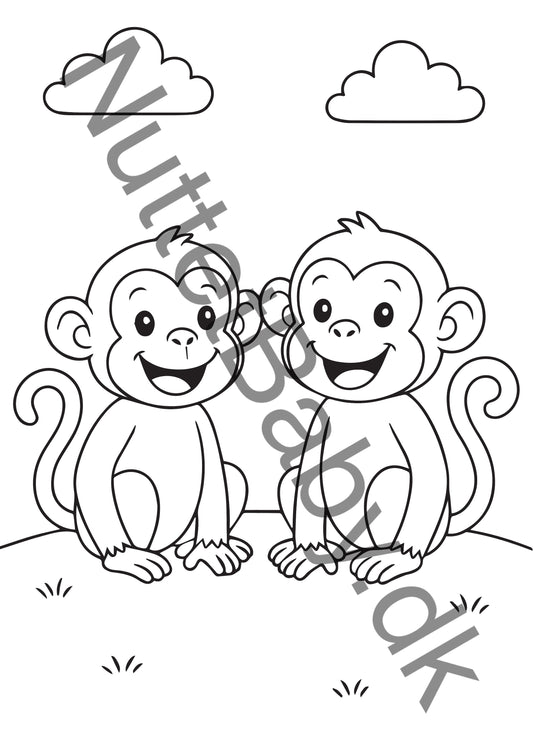 Løve og tiger farvelægning