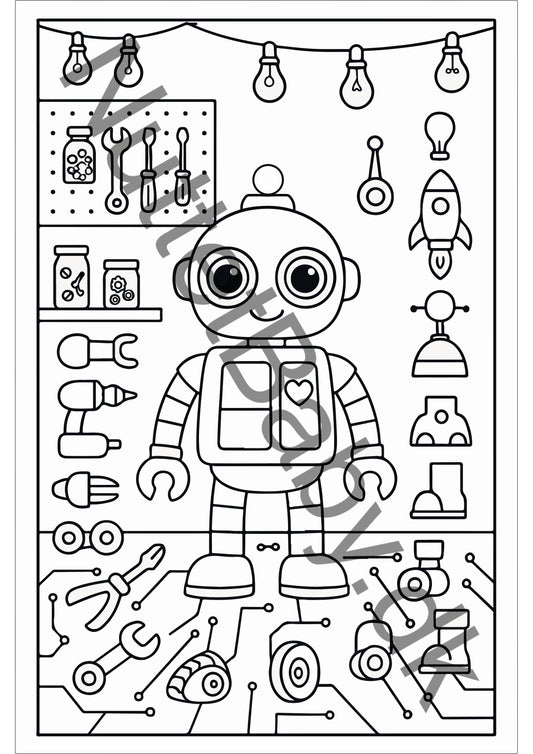 Robot værksted farvelægning
