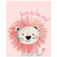 Boom be a cool lion Plakat