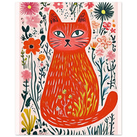 Blomster katten Plakat