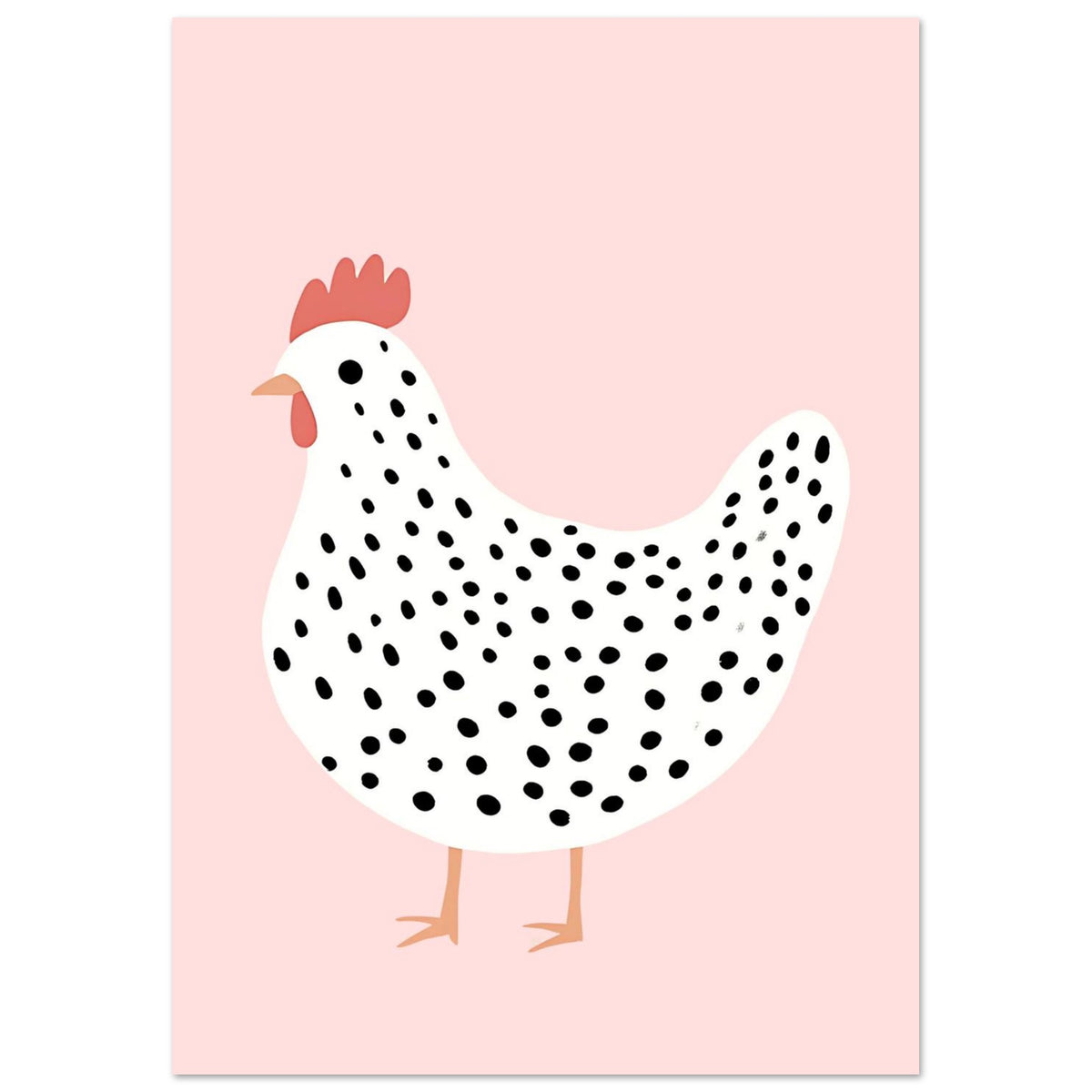 Den prikkede høne Plakat