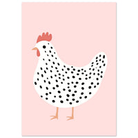 Den prikkede høne Plakat