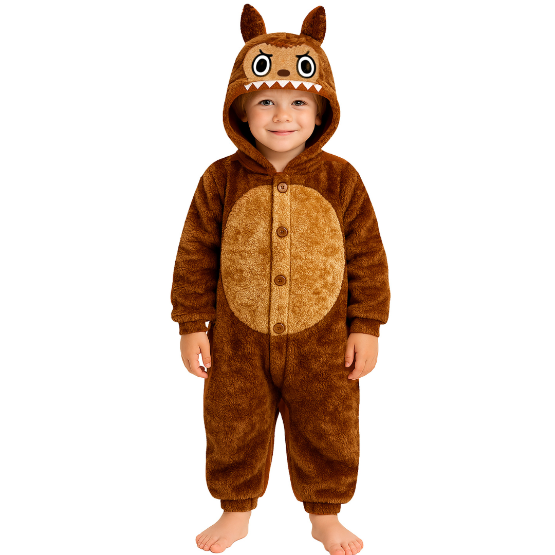 Labubu Kostume til Børn 5-12 år - Brun