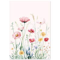 Farverig Blomster Plakat