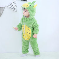 Lysegrøn Dinosaur Børnekostume