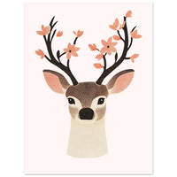 Lyserød Hjort Plakat