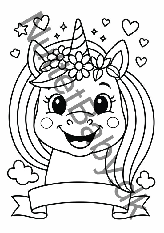 Enhjørning farvelægning