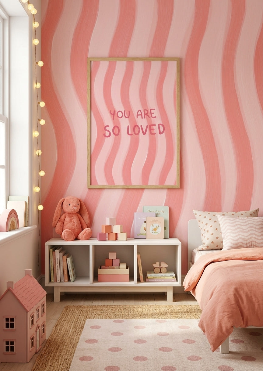 Citatplakat 'You Are So Loved' til børneværelset