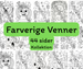 Farverige venner kollektionen - 44 sider til farvelægning