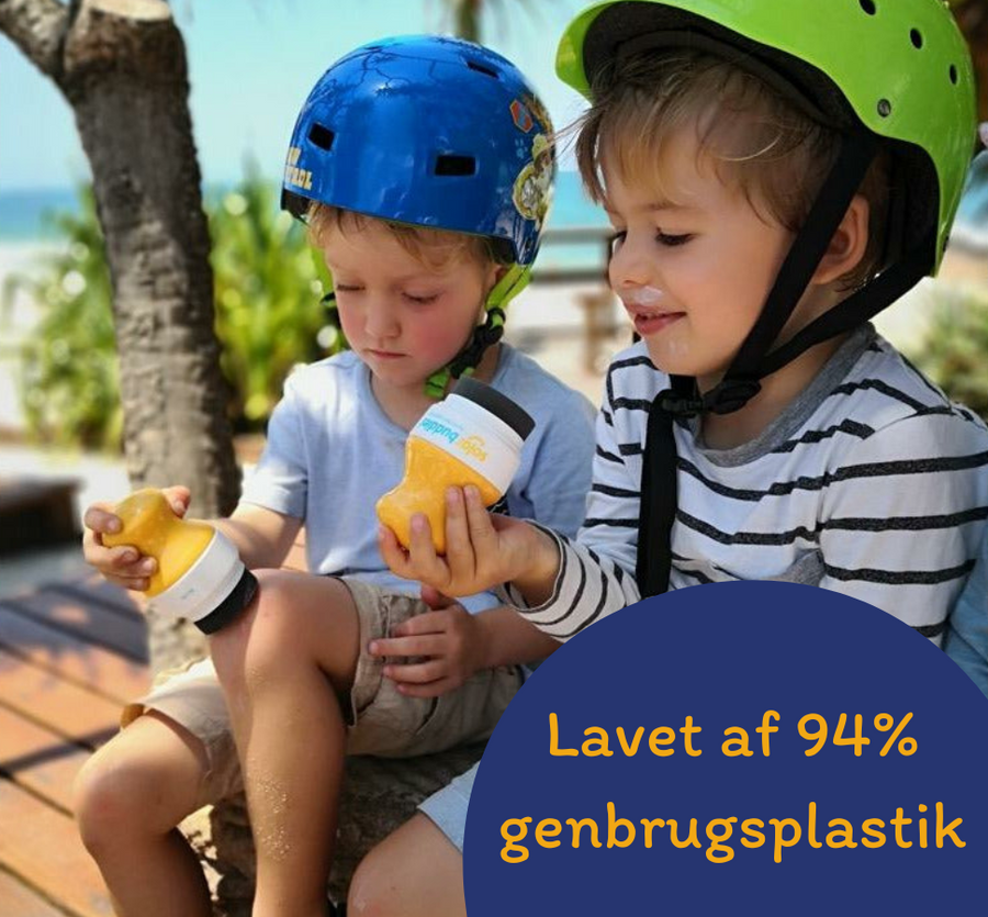 Solar Buddies solcreme applikator – lavet af 94% genbrugsplastik