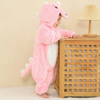 Lyserød T-Rex Børnekostume