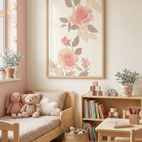 Pink Blomst Plakat