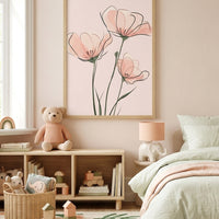 Sanfte Blume Poster