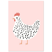 Den prikkede høne Plakat