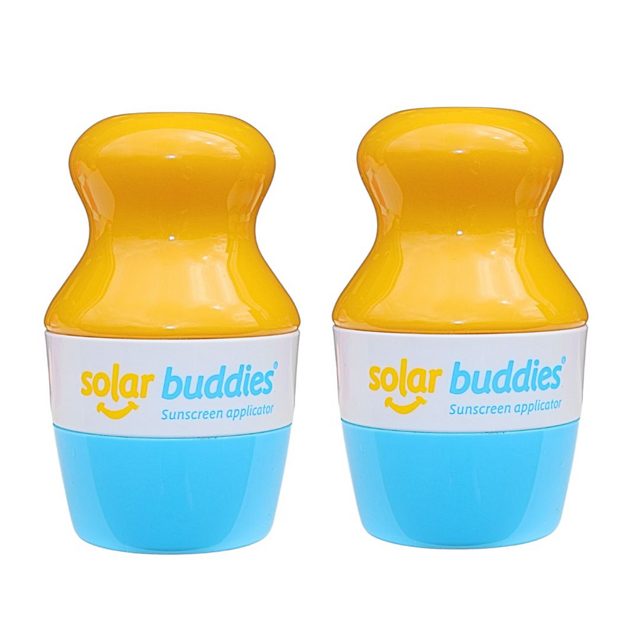 Solar Buddies Duo sæt – to blå solcreme applikatorer