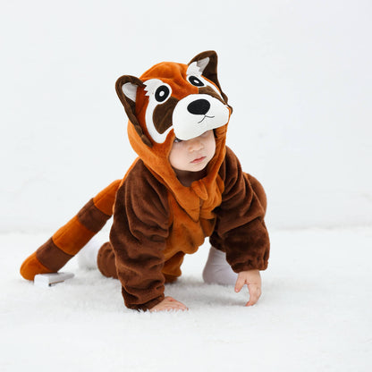 Brun Vaskebjørn Kostume til Børn 0-6 år