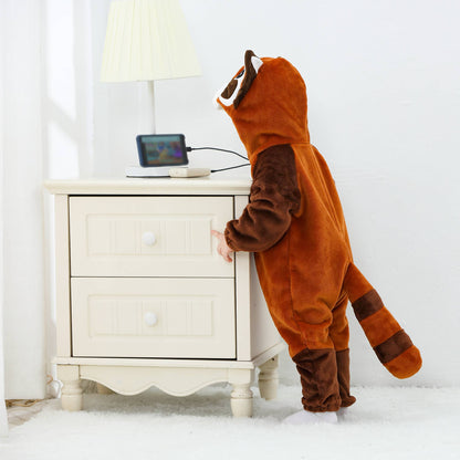 Brun Vaskebjørn Kostume til Børn 0-6 år