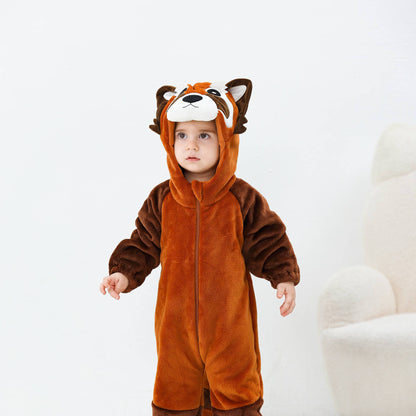 Brun Vaskebjørn Kostume til Børn 0-6 år