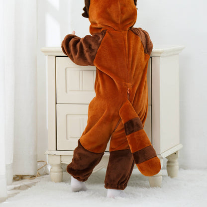 Brun Vaskebjørn Kostume til Børn 0-6 år