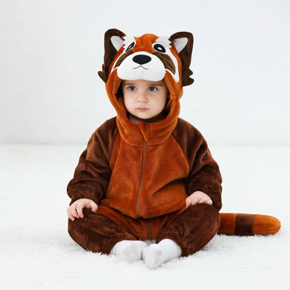 Brun Vaskebjørn Kostume til Børn 0-6 år