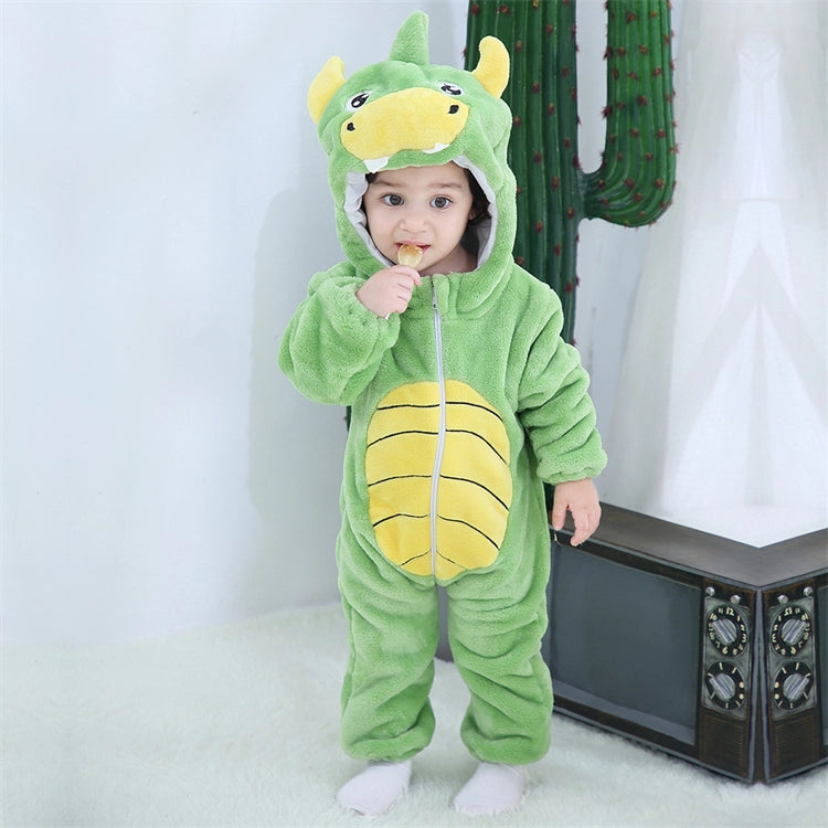 Lysegrøn Dinosaur Børnekostume