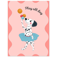 Ballerina hunden Plakat