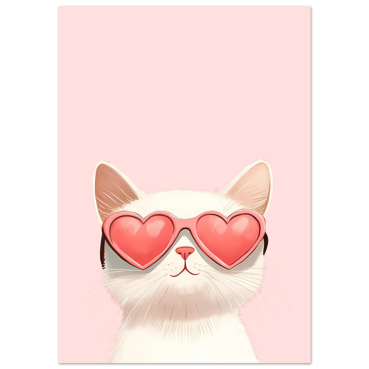 Cool hjerte kat Plakat