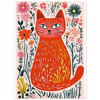 Blomster katten Plakat