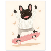 Skateboard hunden Plakat