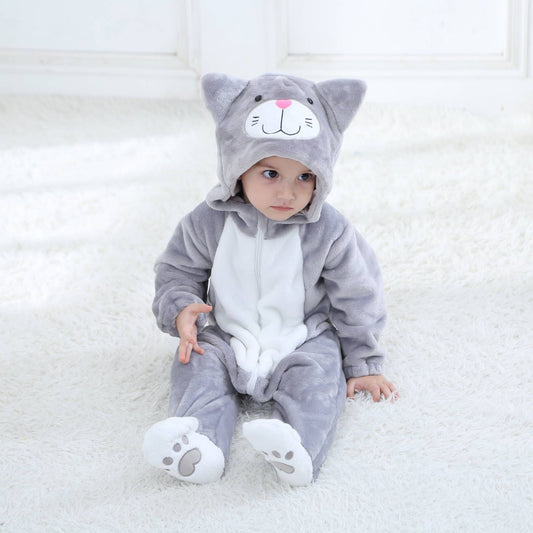Grå Kat Kostume til Børn 0-6 år