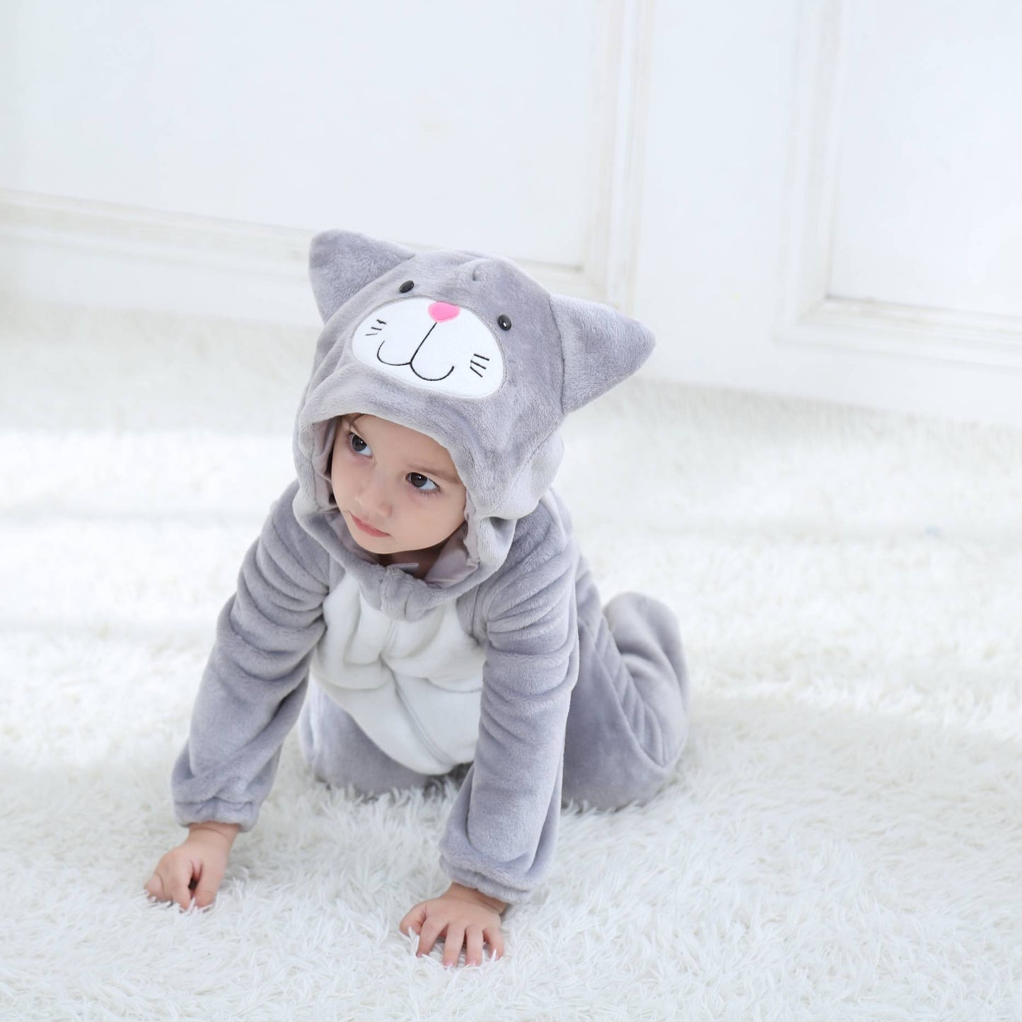 Grå Kat Kostume til Børn 0-6 år