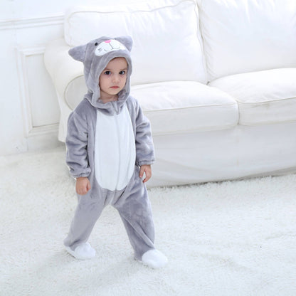 Grå Kat Kostume til Børn 0-6 år