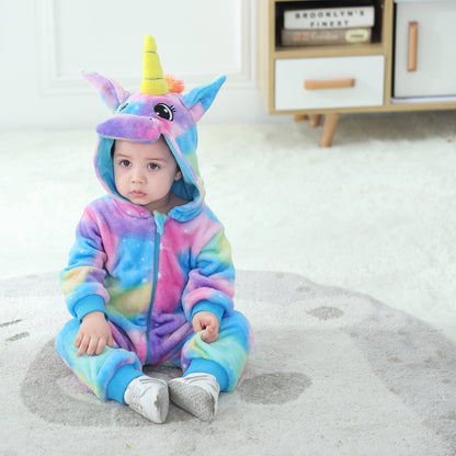 Blålig Enhjørning Kostume til Børn 0-6 år