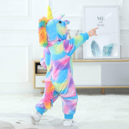 Blålig Enhjørning Kostume til Børn 0-6 år