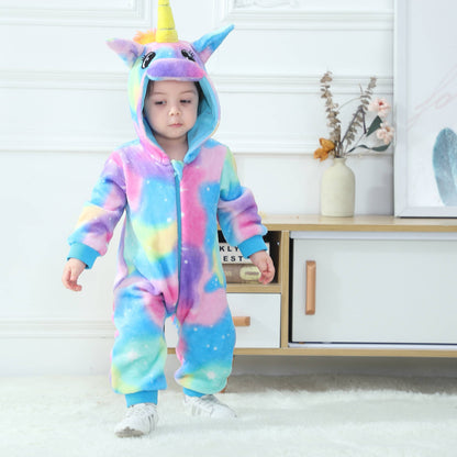 Blålig Enhjørning Kostume til Børn 0-6 år