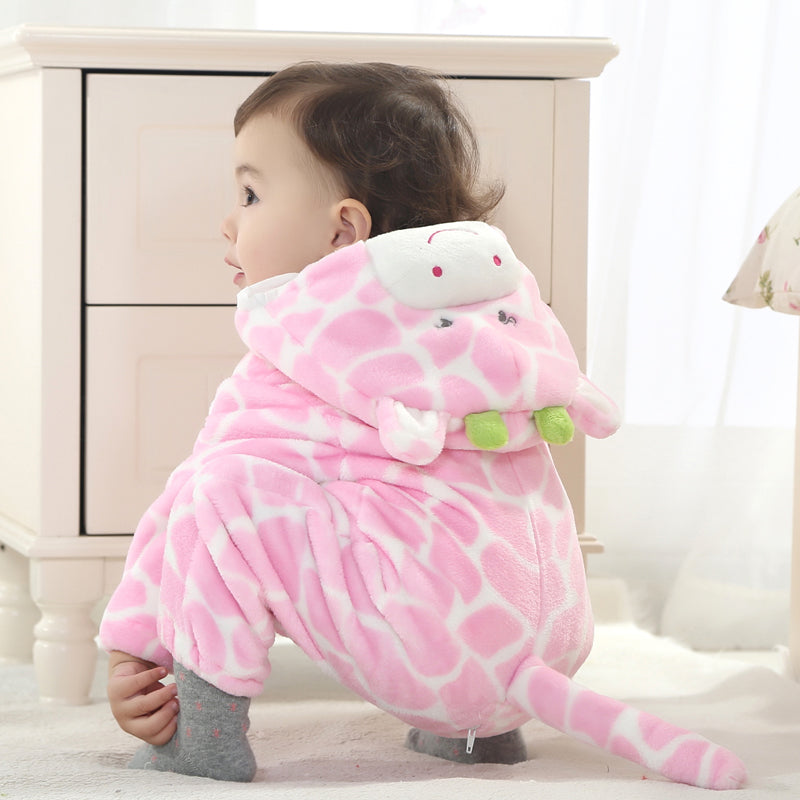 Lyserød Giraf Kostume til Børn